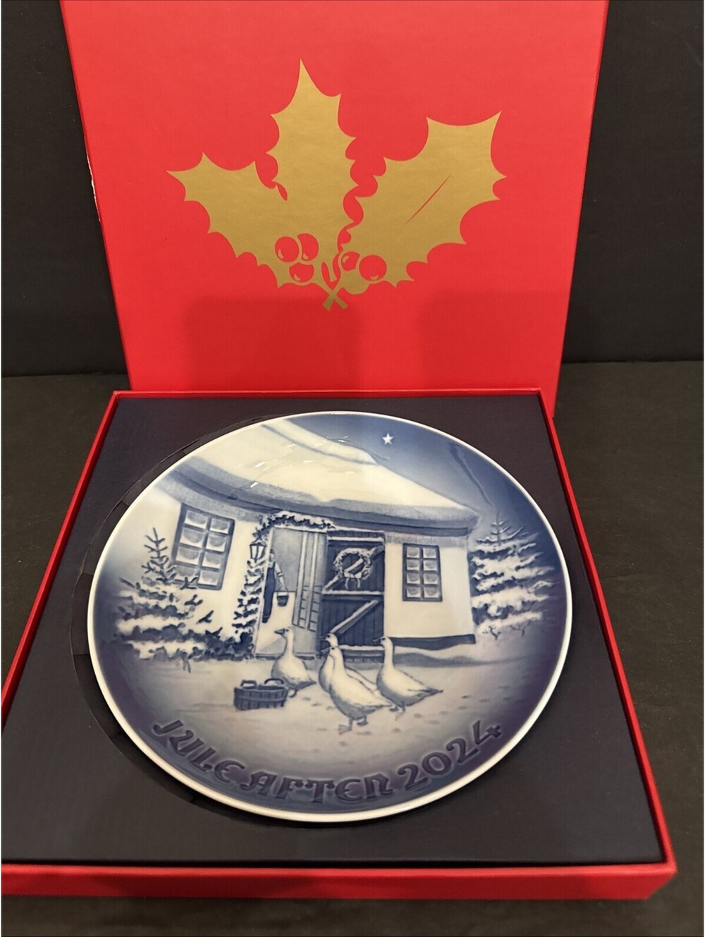 Bing & Grondahl 2024 Christmas Plate Christmas In The Countryside  New 7” Wide